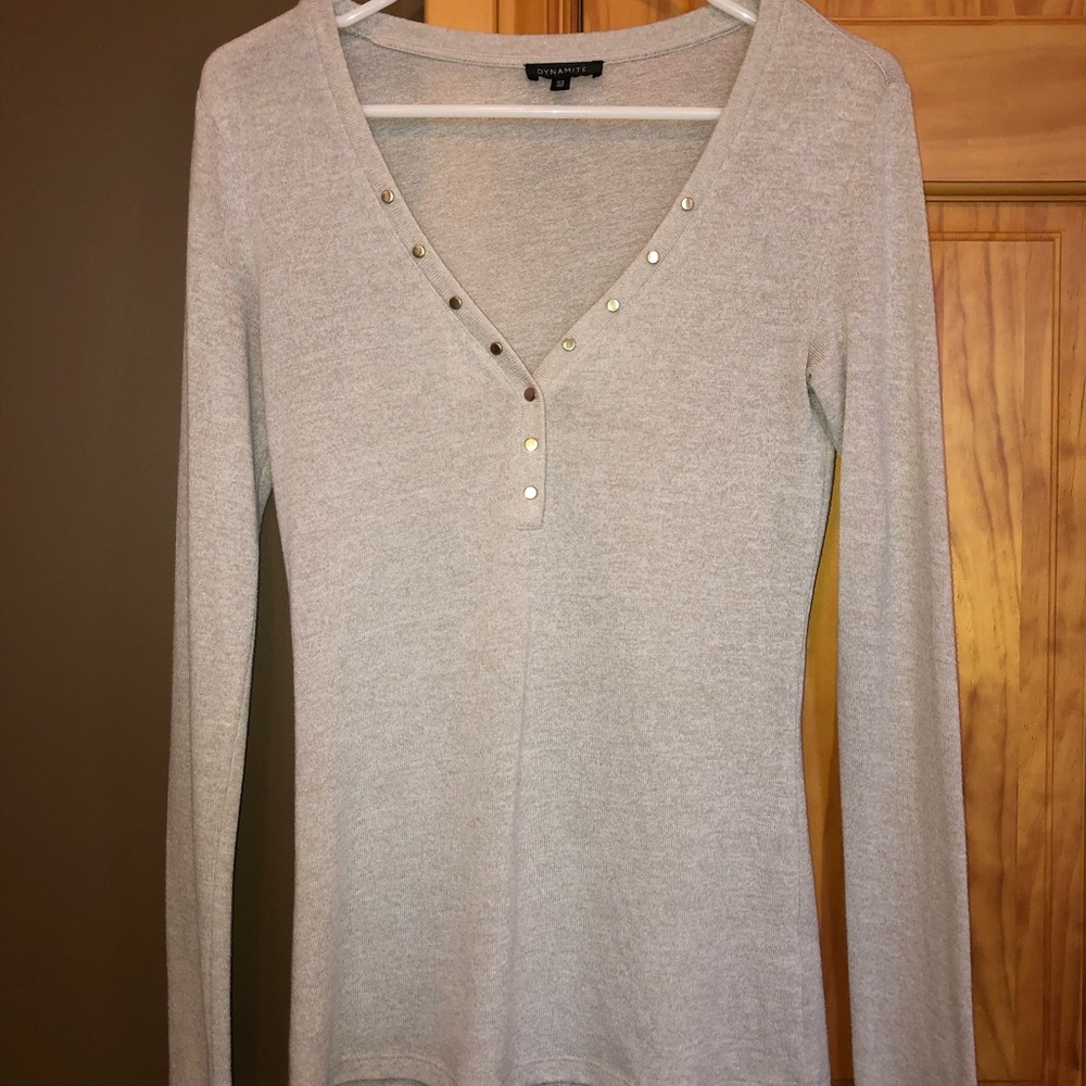 LONG SLEEVE DYNAMITE SHIRT - GOLD ACCENTS